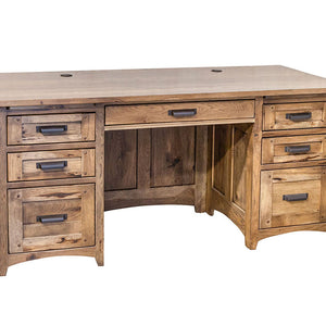 Belmont - Amish Hardwood Rustic Hickory Executive Desk
