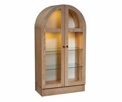 Bentley- Amish Handcrafted Display Cabinet With Glass Door