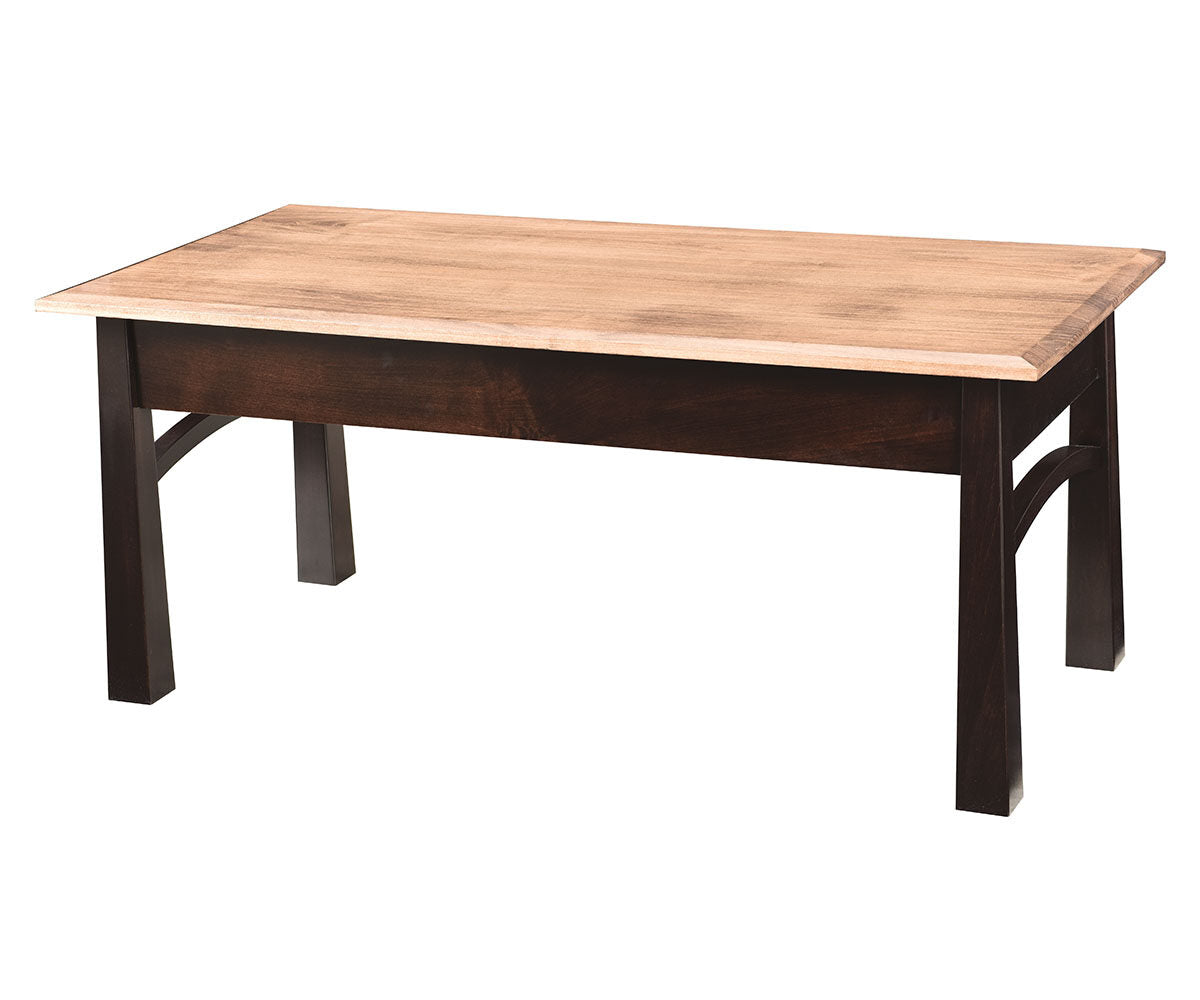 Berlin - Amish Hardwood Coffee Table With Hidden Drawer