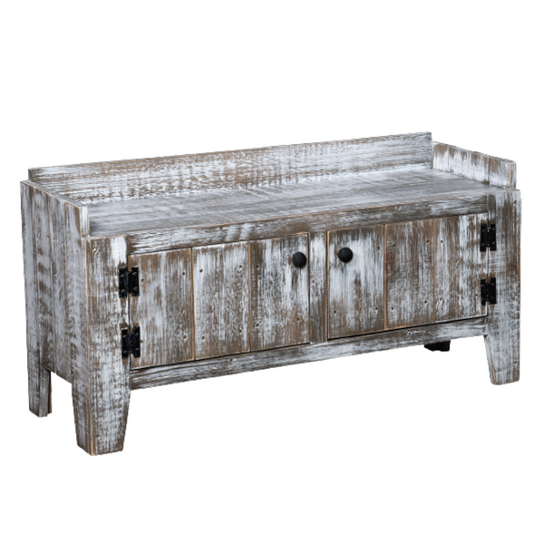 Gold Mine - Amish Handcrafted 42" Boot Bench With Optional Doors