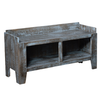 Gold Mine - Amish Handcrafted 42" Boot Bench With Optional Doors