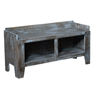 Gold Mine - Amish Handcrafted 42" Boot Bench With Optional Doors