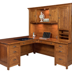 Boston- Amish Solid Wood Corner Desk
