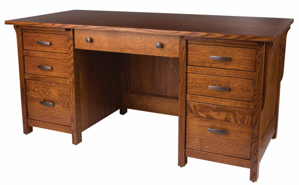 Boston - Amish Hardwood Office File Desk
