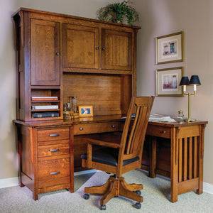 Boston - Amish Hardwood Corner Desk