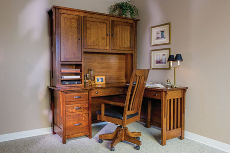 Boston - Amish Hardwood Corner Desk