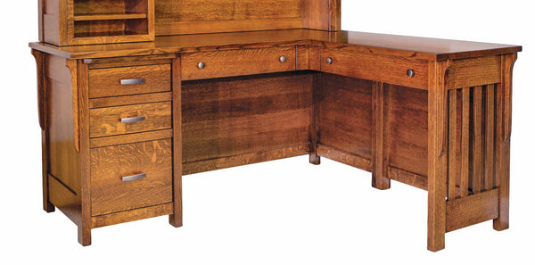 Boston - Amish Hardwood Corner Desk