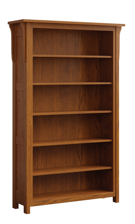 Boston - Amish Handcrafted Open Shelf Bookcase/ Quick Ship