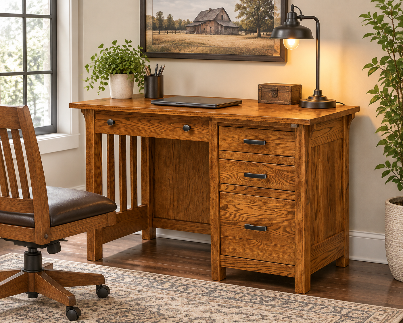 Boston - Amish Handcrafted Student Desk / Quick Ship