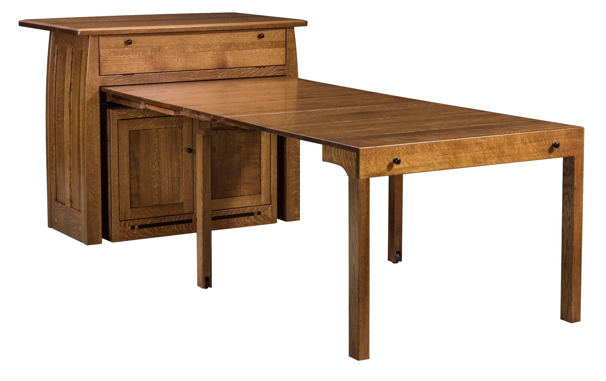 Boulder Creek - Solid Wood Kitchen Island with Pull Out Dining Table