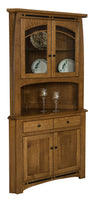 Boulder Creek - Amish Handcrafted Corner Curio Hutch