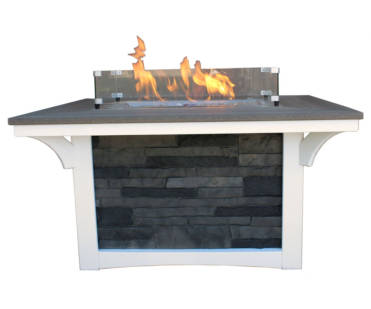 Boulder Creek  - Poly Outdoor Firepit