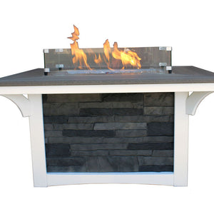 Boulder Creek  - Poly Outdoor Firepit