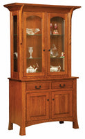 Breckenridge - Amish Solid Wood 2 Door Dining Hutch