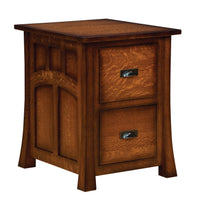 Bridgefort Mission - Amish Hardwood 2 Drawer File Cabinet