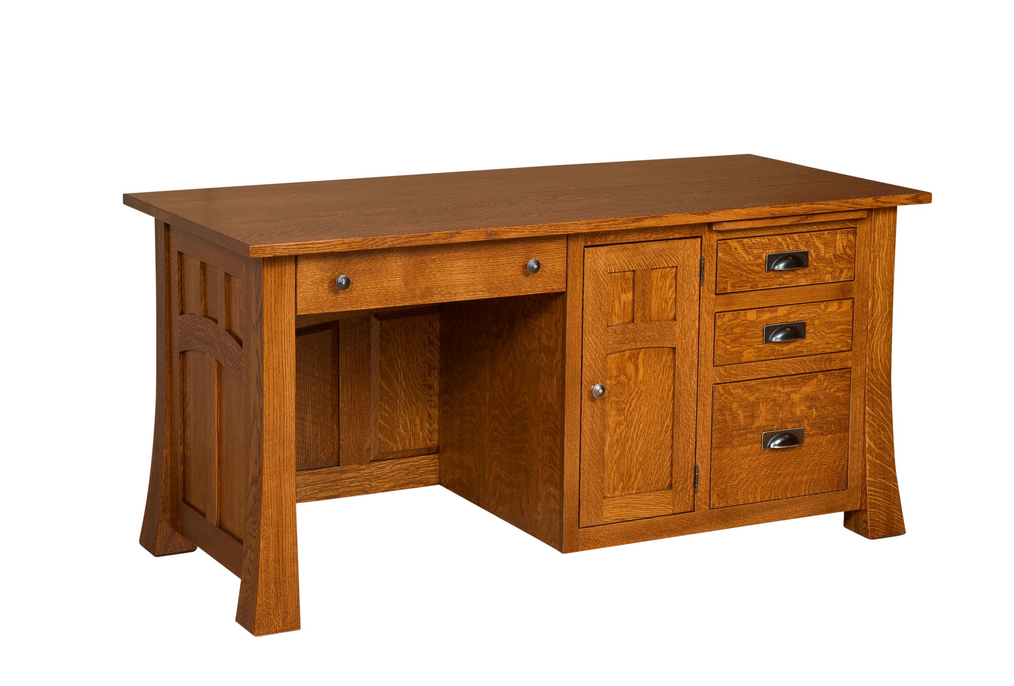 Bridgefort Mission - Amish Hardwood Computer Desk