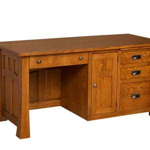 Bridgefort Mission - Amish Hardwood Computer Desk