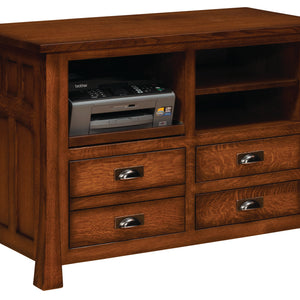 Bridgefort Mission - Amish Hardwood Lateral File Printer Cabinet