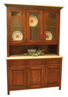 Brookline- Amish Solid Wood 3 Door Dining Hutch