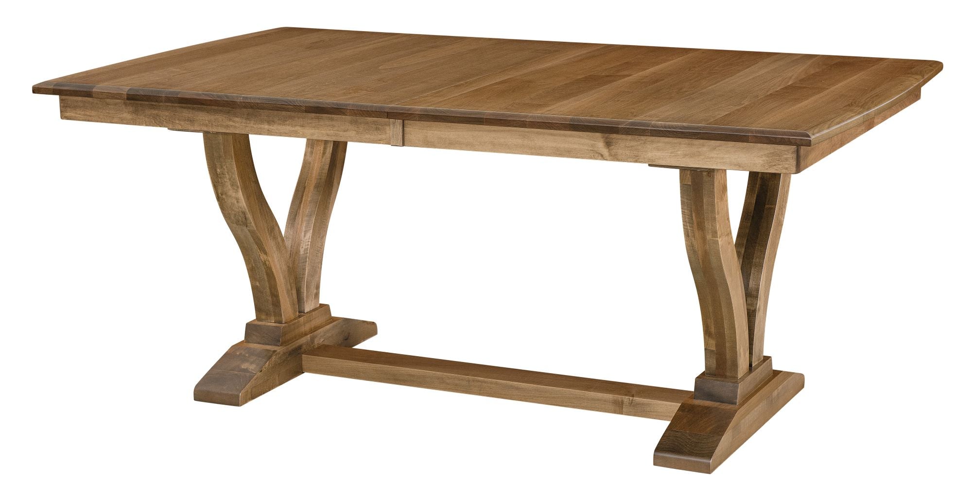 Brooklyn Trestle - Handcrafted Solid Top or Extension Dining Table