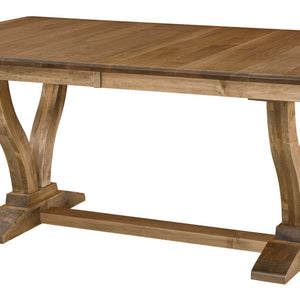 Brooklyn Trestle - Handcrafted Solid Top or Extension Dining Table