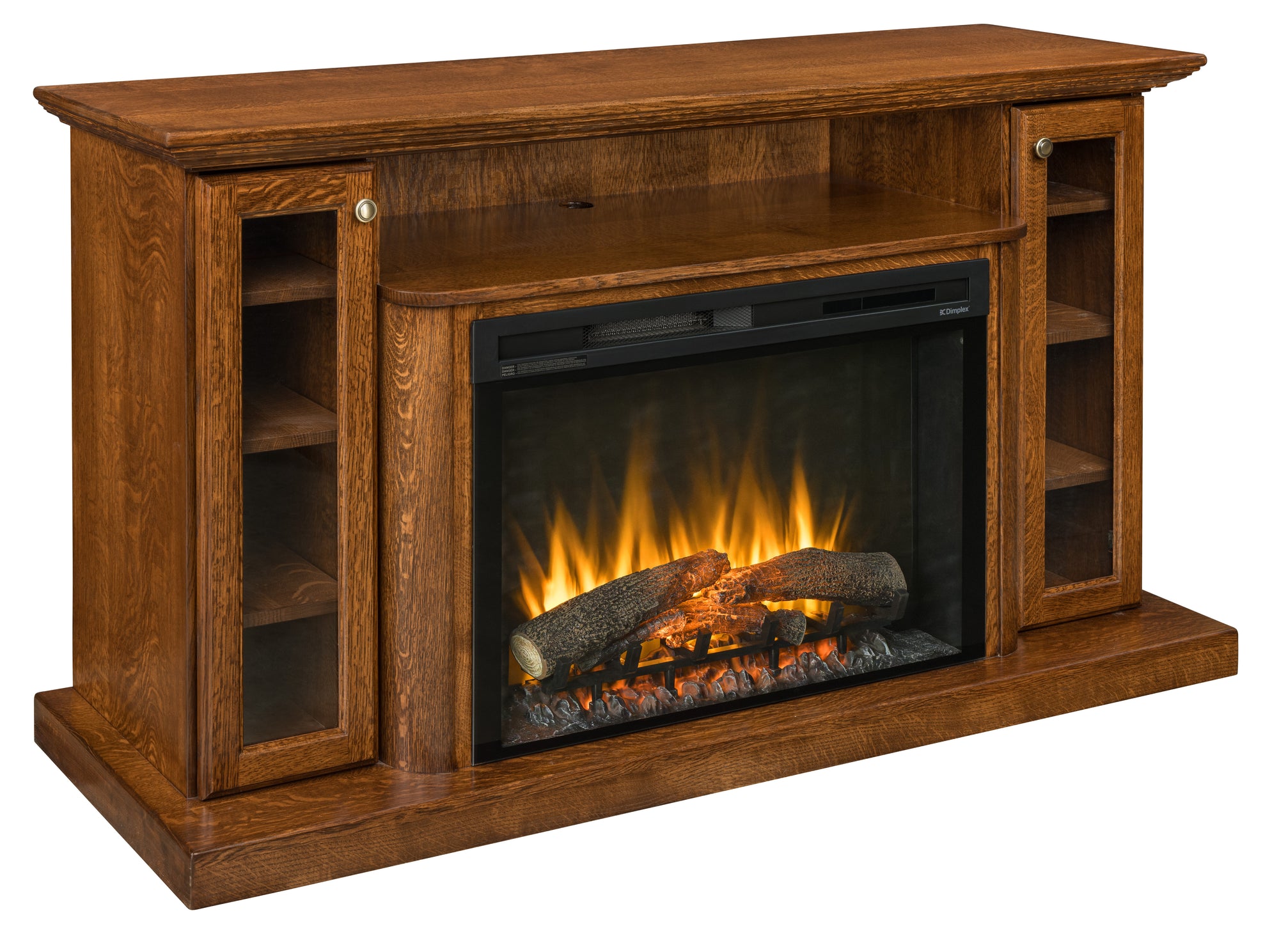 Brookston - Amish Handcrafted 66" Electric Fireplace Stand