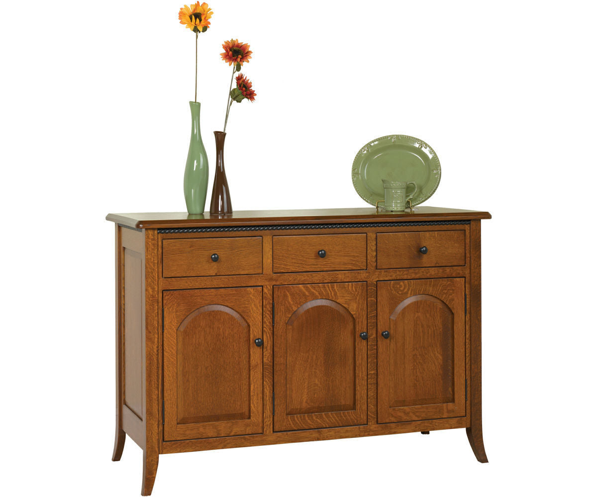 Bunker Hill- Amish Hardwood 3 Door Dining Buffet Cabinet