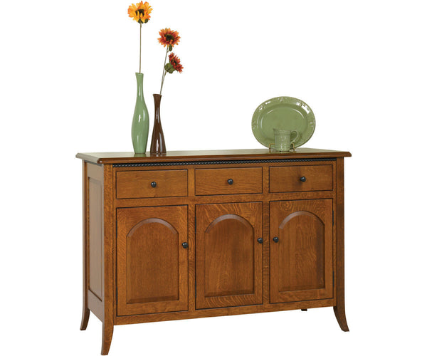 Bunker Hill- Amish Hardwood 3 Door Dining Buffet Cabinet