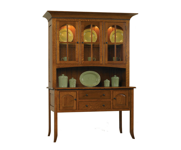 Bunker Hill- Amish Hardwood 3 Door Dining Hutch