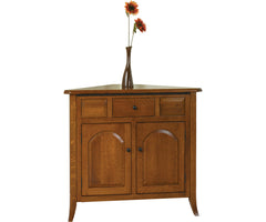 Bunker Hill- Amish Hardwood Corner Buffet Cabinet