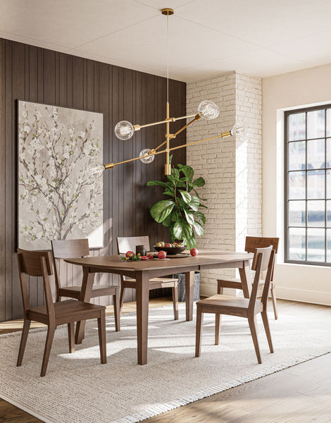 Burbank Leg - Handcrafted Solid Top or Extension Dining Table