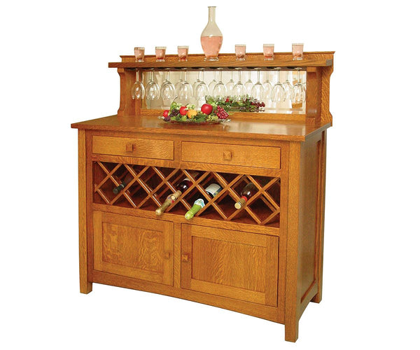 Butler's - Amish Handcrafted Wine Cabinet - The Wood Reserve