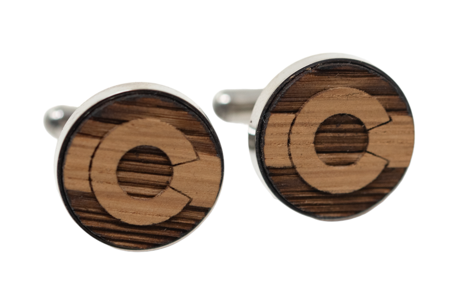 CO Cufflinks - Whiskey Barrel