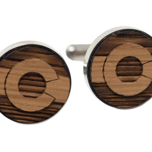 CO Cufflinks - Whiskey Barrel