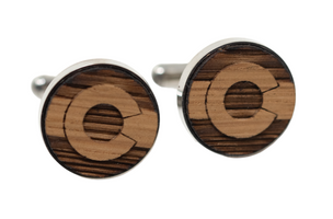 CO Cufflinks - Whiskey Barrel