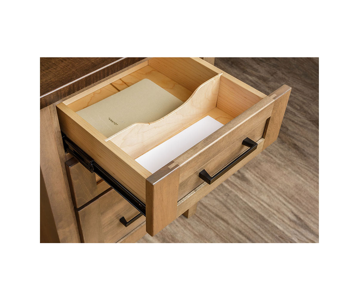 Shelton - Amish Hardwood L-Shaped Desk With Optional Hutch