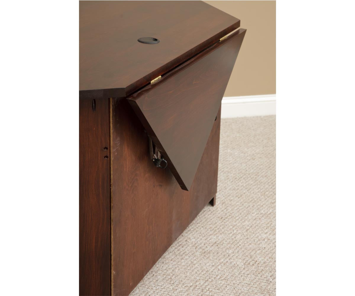 Eshton- Amish Hardwood Executive Corner Desk