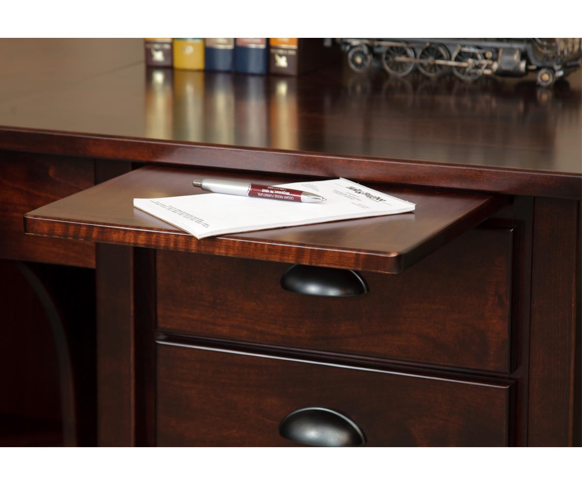 Eshton- Amish Hardwood Executive Corner Desk