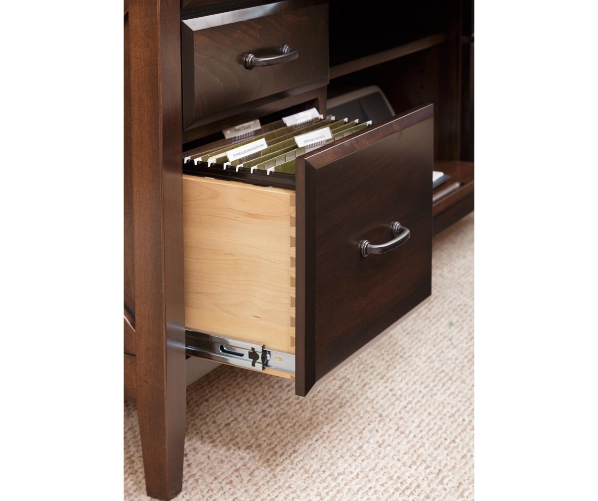 Newport- Amish Hardwood Large Credenza Cabinet With Optional Hutch