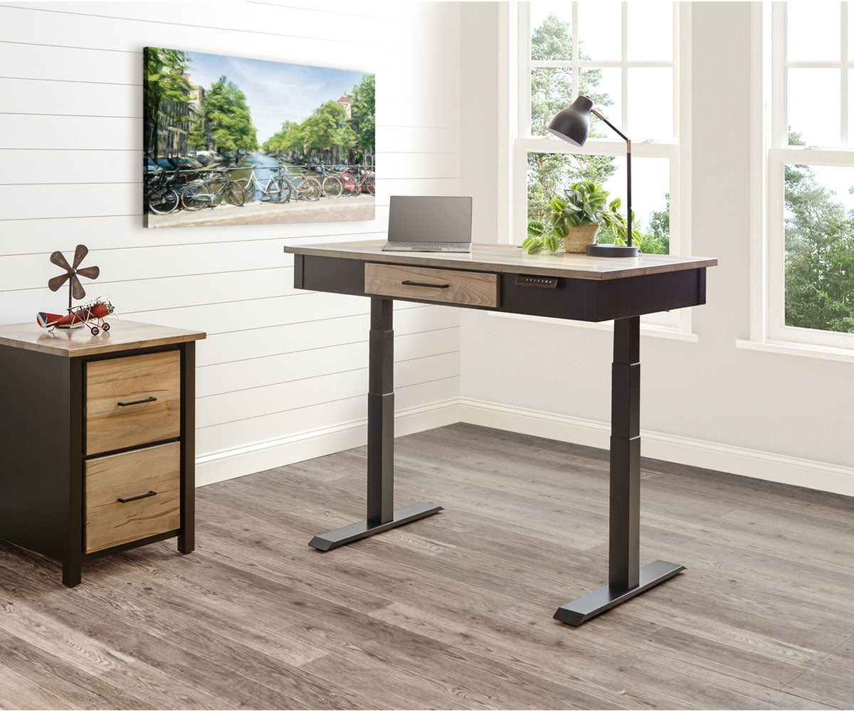 Eshton- Amish Hardwood 50" Lift Desk Table