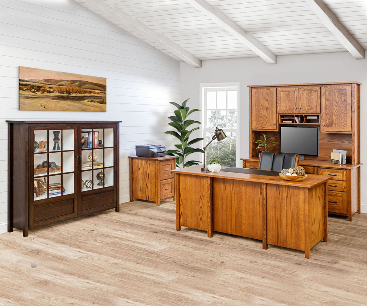 Shelton - Amish Hardwood Executive Desk