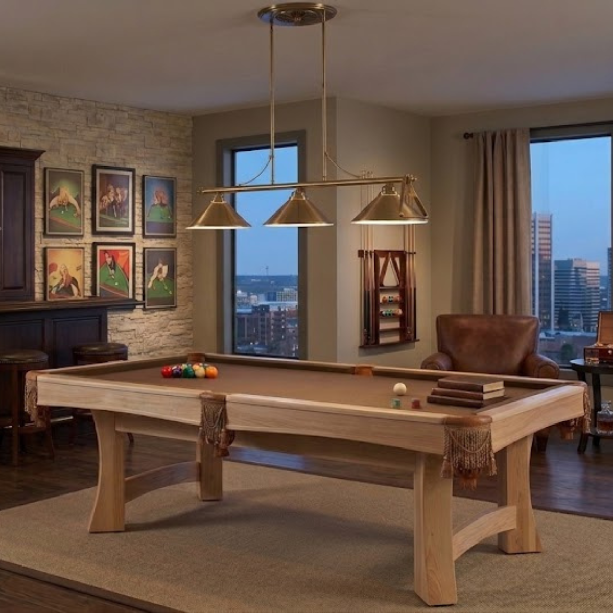 Caledonia - Amish Handcrafted Pool Game Table