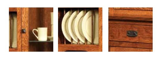 Cambridge - Amish 3 Door 3 Drawer Dining Hutch