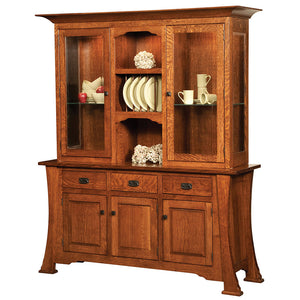 Cambridge - Amish 3 Door 3 Drawer Dining Hutch