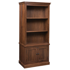 Cambridge - Amish Hardwood Bookcase With Hidden Gun Storage