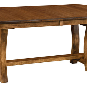 Camp Hill Trestle - Handcrafted Solid Top or Extension Dining Table