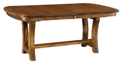 Camp Hill Trestle - Handcrafted Solid Top or Extension Dining Table