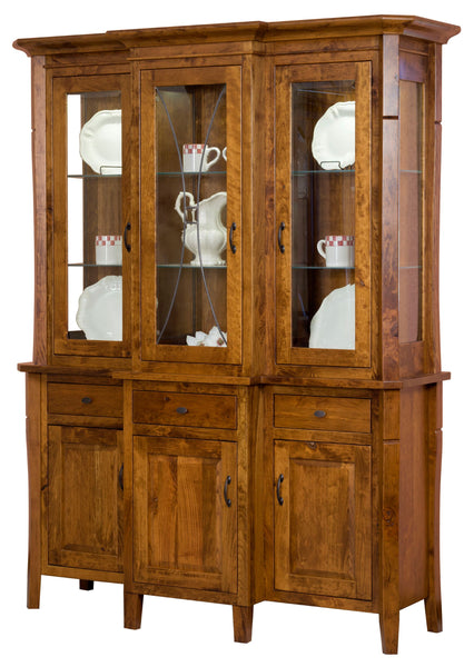 Candice - Amish Solid Wood 3 Door Dining Hutch