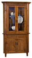 Candice - Amish Solid Wood Corner Hutch
