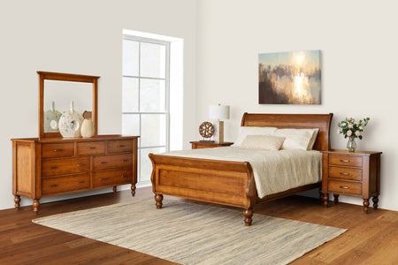 Canyon Creek - Hardwood Amish Triple Dresser with Optional Mirror